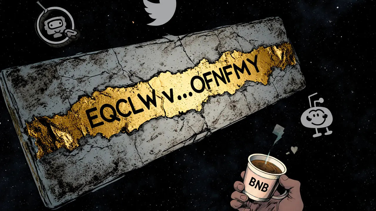 A broken blockchain ledger shows the HIF contract as a ghostly film reel plays nearby.