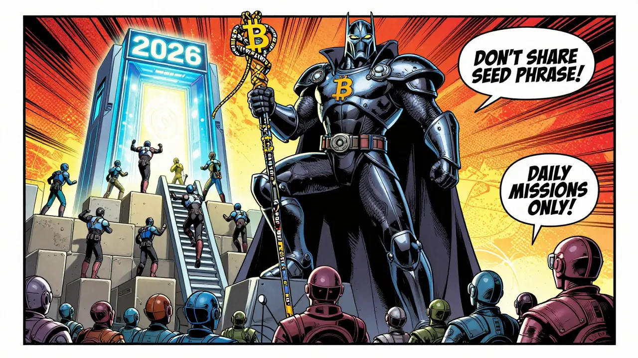 Galactic Overlord leading ranks up a blockchain ladder toward 2026 mainnet portal.