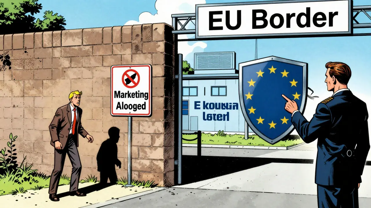 Non-EU firm blocked at border, EU subsidiary safe