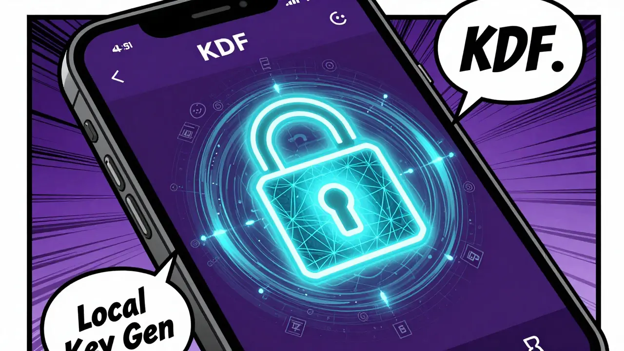 Vintage comic showing encrypted crypto data protected by a glowing digital shield.